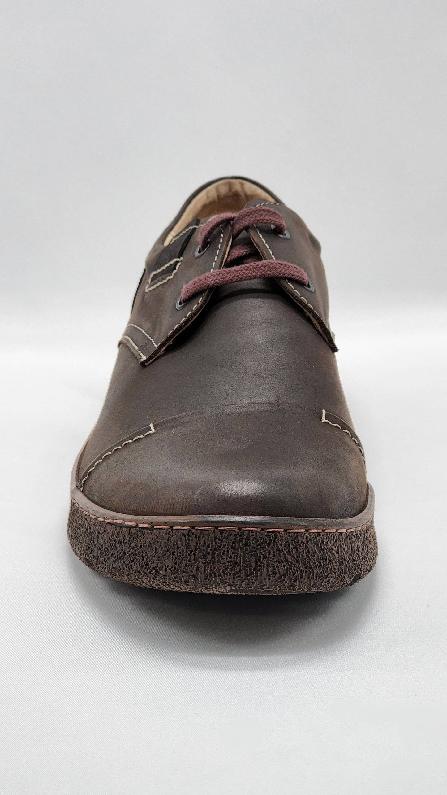 
                  
                    [Men's Rugged Dark Brown Leather Shoes] - Kacper Global Shoes 
                  
                