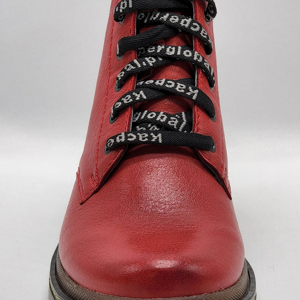 
                  
                    [Women's Premium Red Tumbled Leather Boots] - Kacper Global Shoes 
                  
                