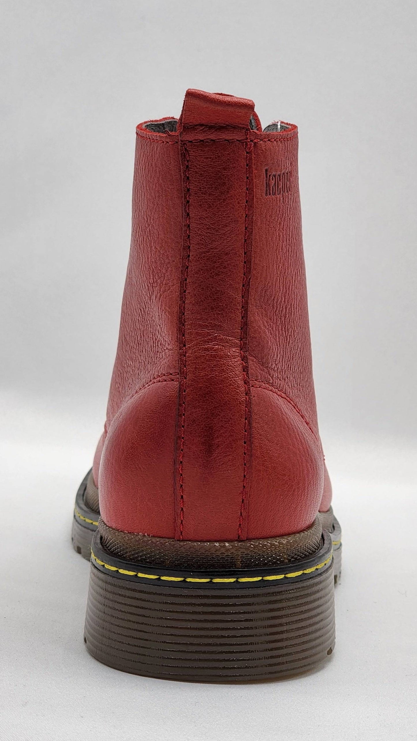 
                  
                    [Women's Premium Red Tumbled Leather Boots] - Kacper Global Shoes 
                  
                