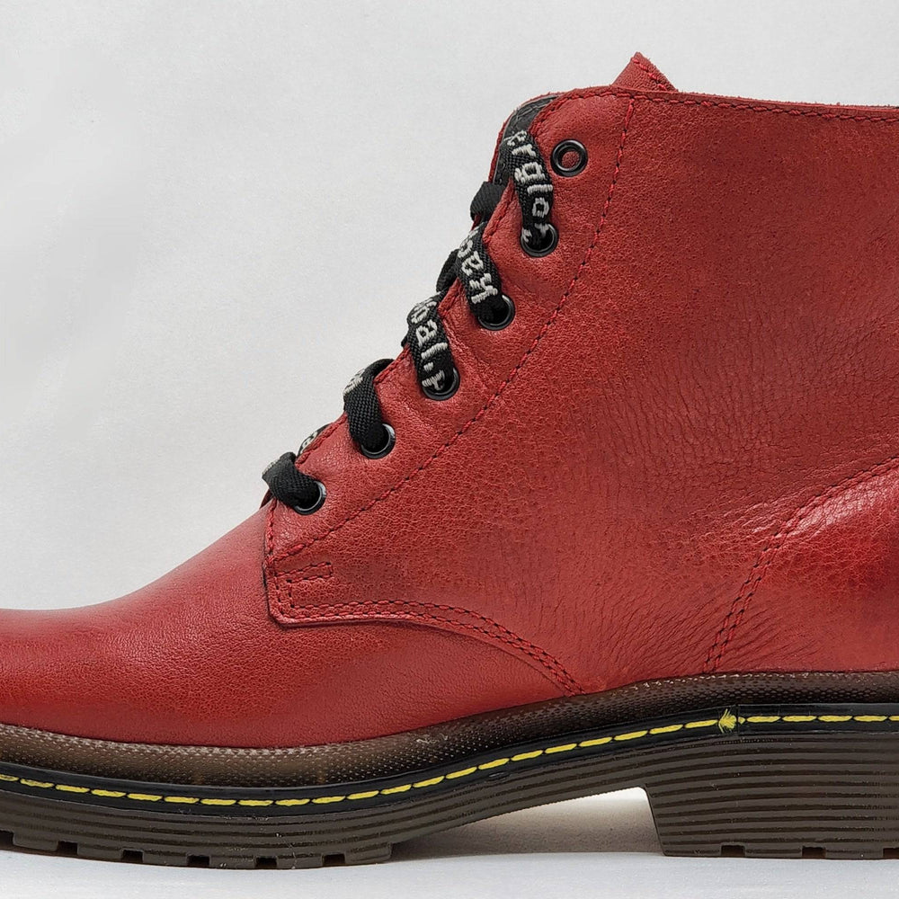 
                  
                    [Women's Premium Red Tumbled Leather Boots] - Kacper Global Shoes 
                  
                