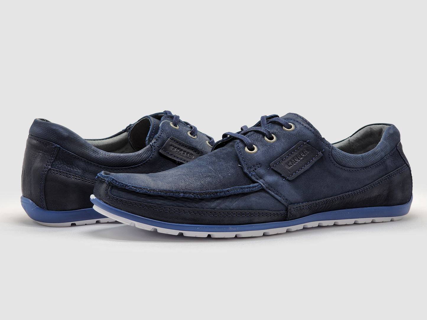 
                  
                    Men's Dockside Leather Boat Shoes - Navy - Kacper Global Shoes 
                  
                