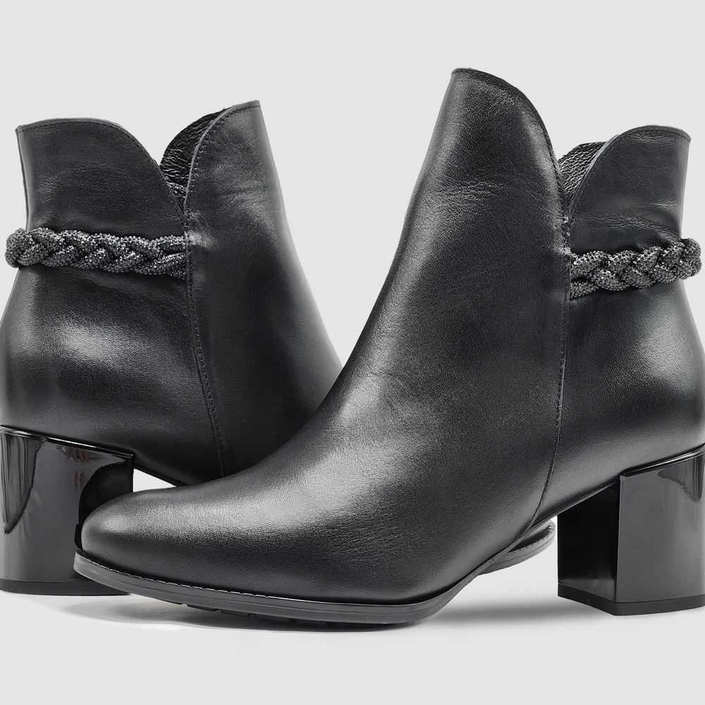 
                  
                    Women's AGA Laura Leather Booties - Black
                  
                