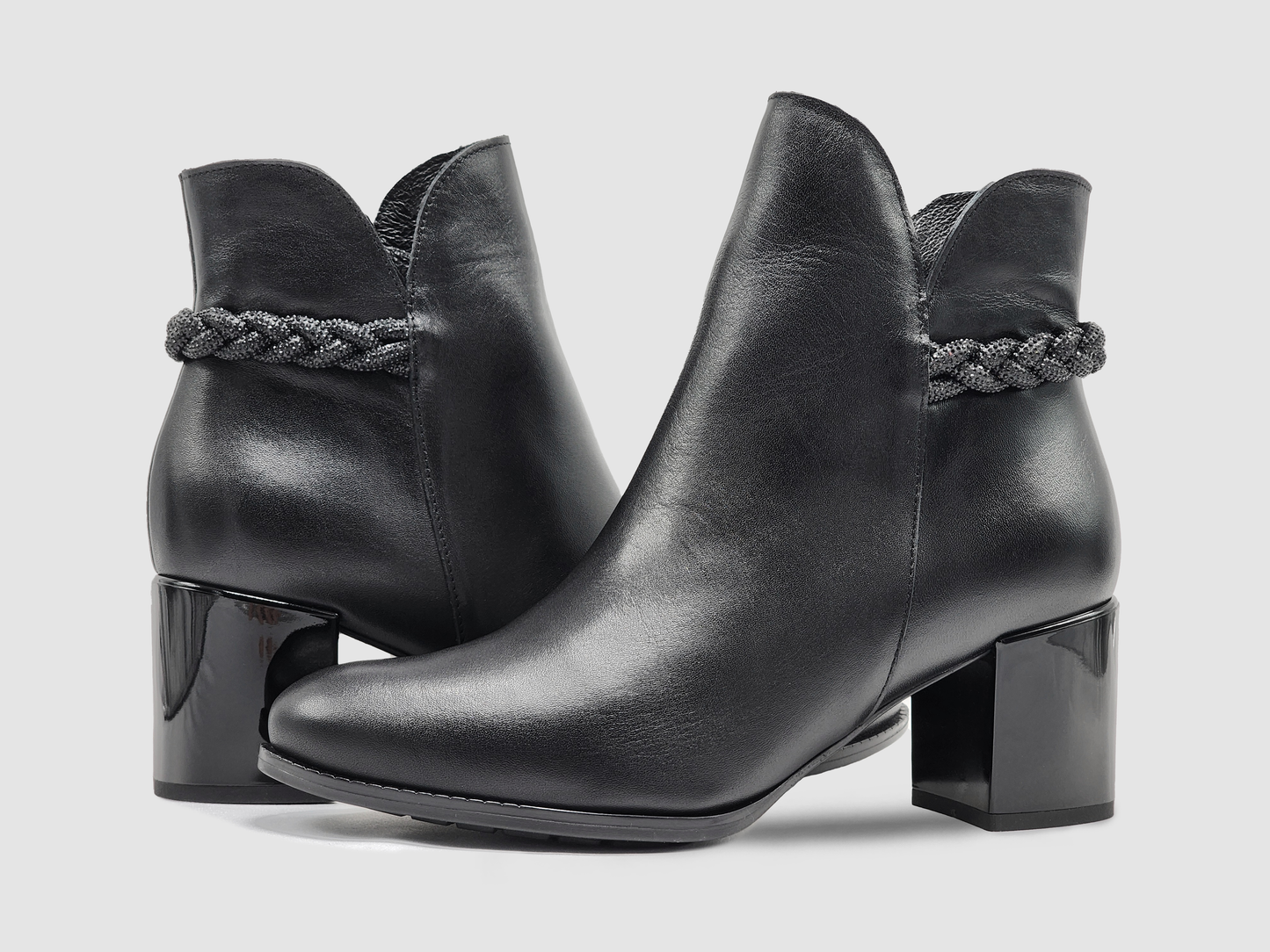 
                  
                    Women's AGA Laura Leather Booties - Black
                  
                