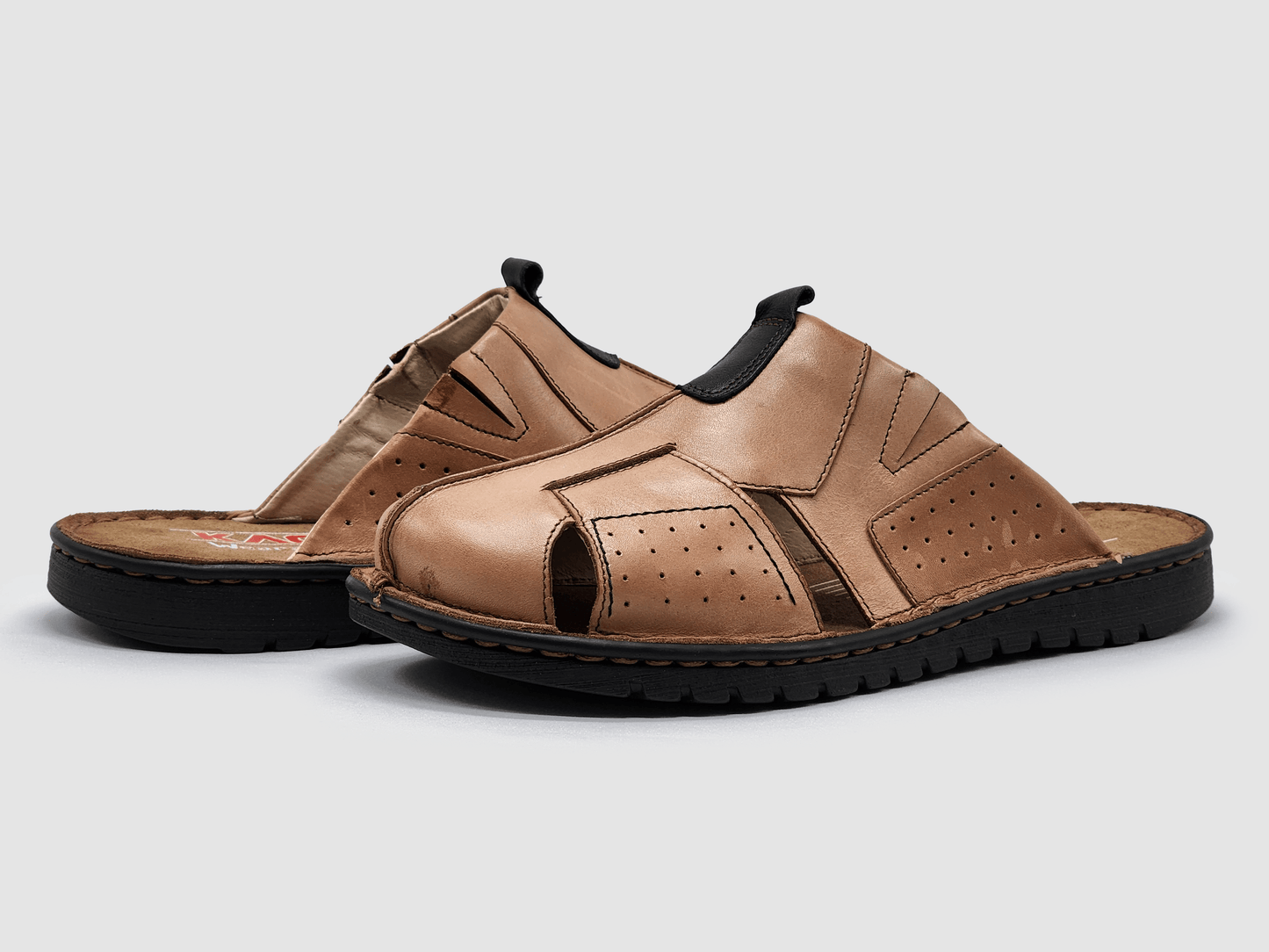 
                  
                    *** Men's Lounge Leather Slippers - Kacper Global Shoes 
                  
                