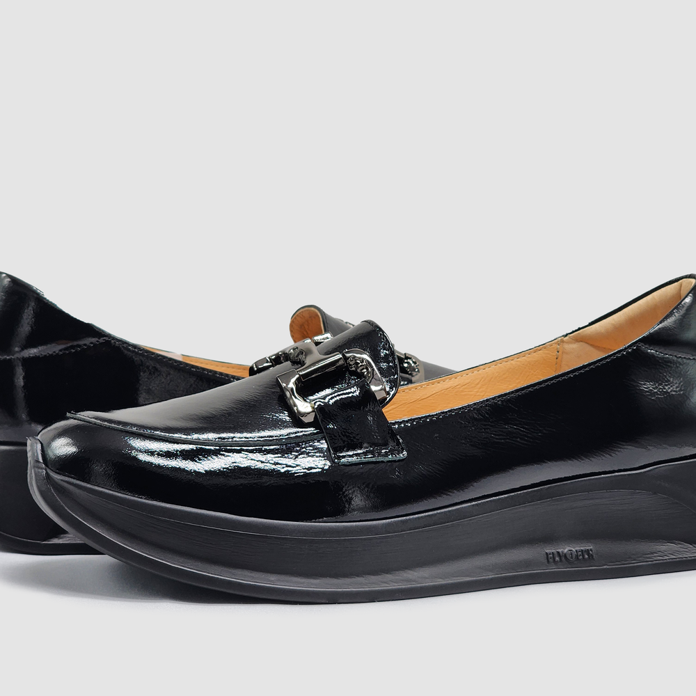 
                  
                    Women's AGA Victoria Leather Loafer - Black
                  
                