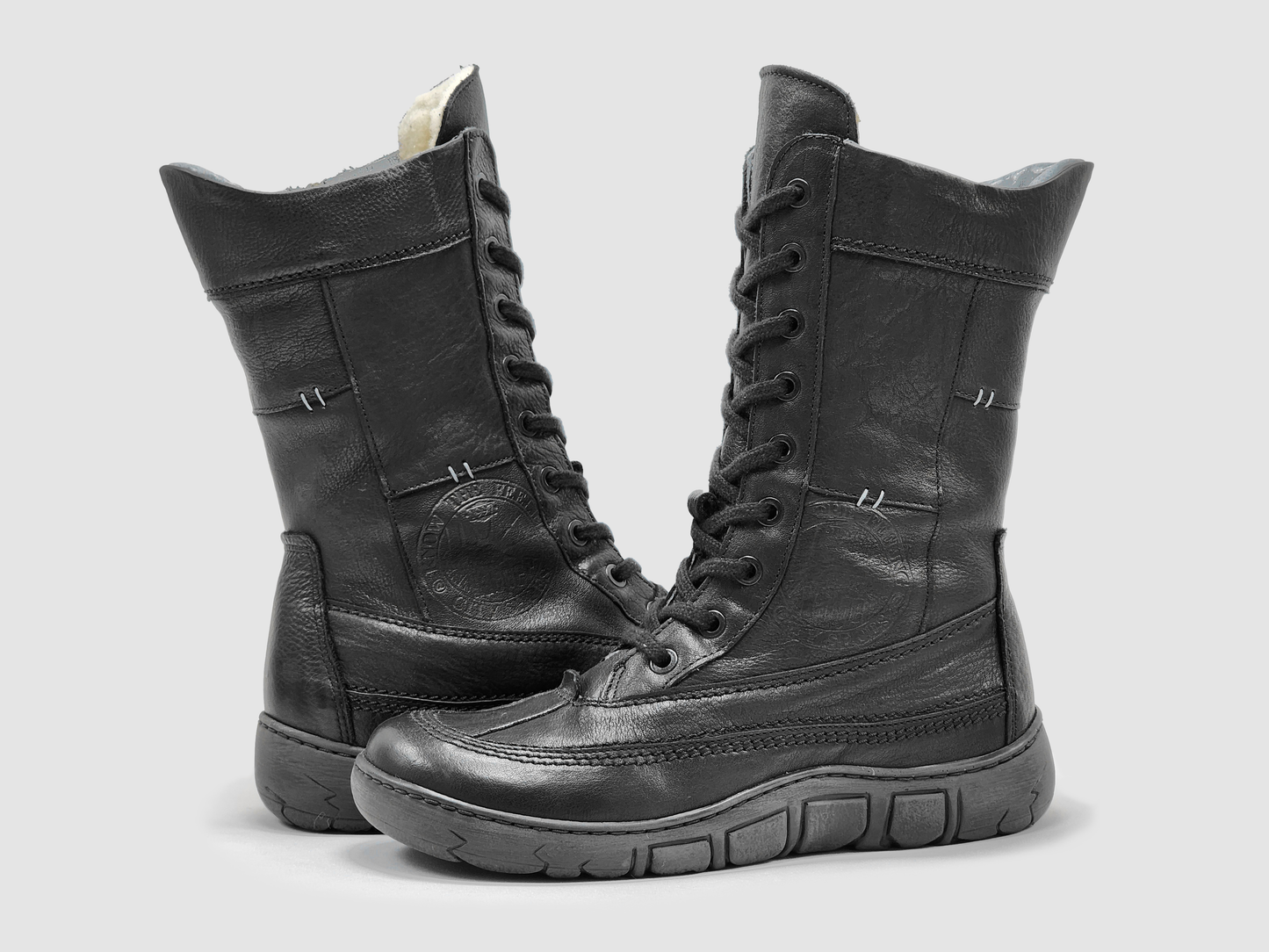 
                  
                    Women’s Original Tall Thick Wool-Lined Zip-Up Leather Boots - Black
                  
                