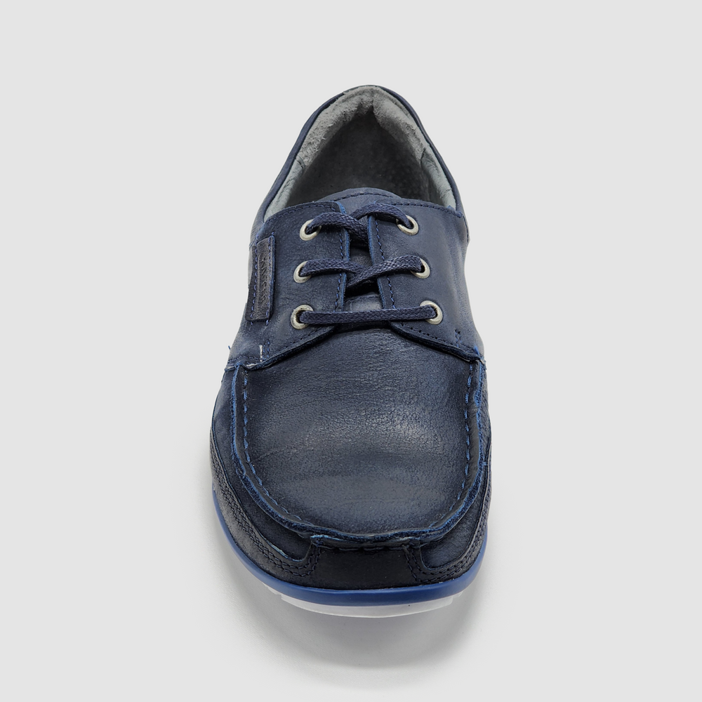 
                  
                    Men's Dockside Leather Boat Shoes - Navy - Kacper Global Shoes 
                  
                