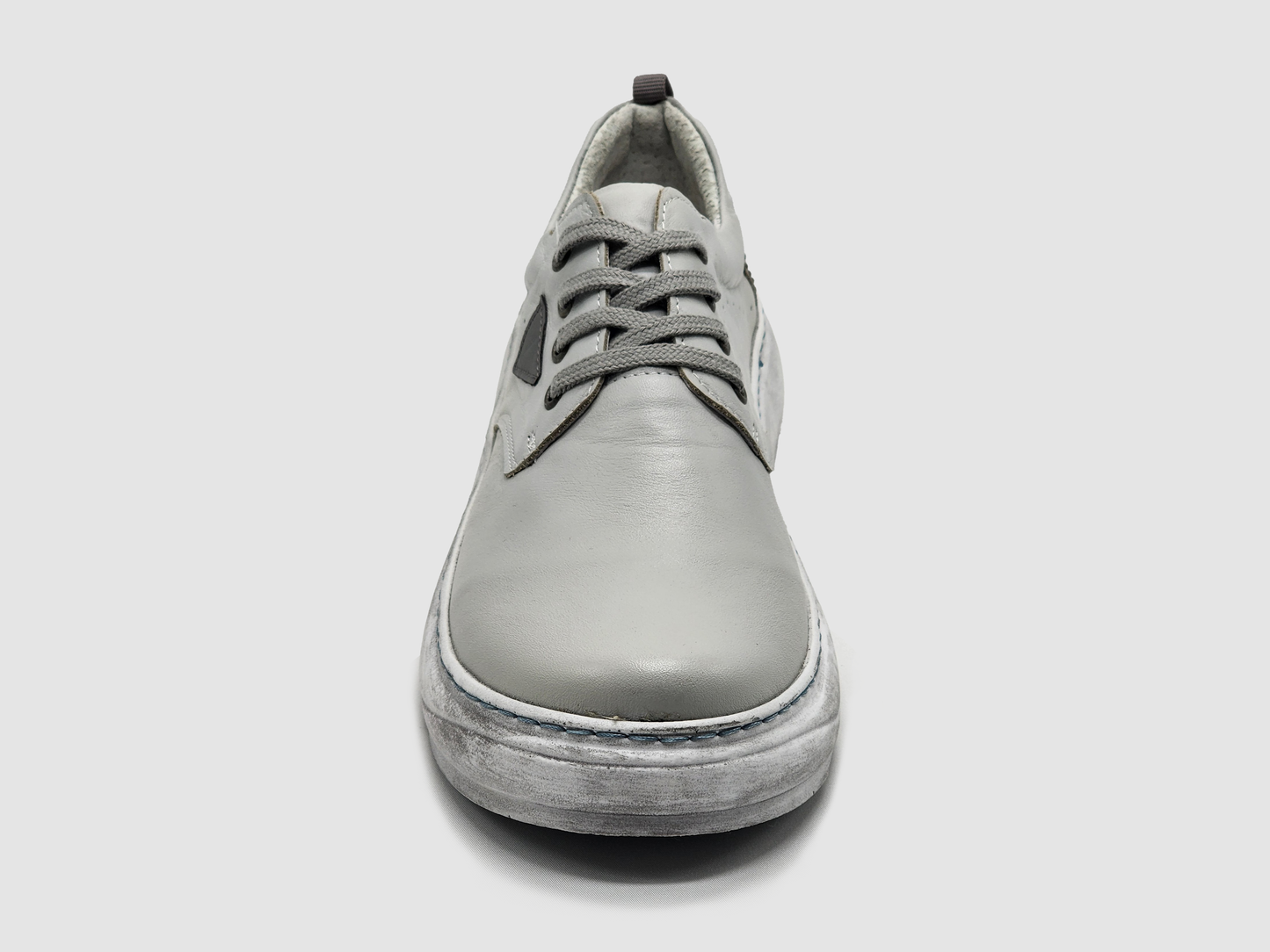 
                  
                    Women's Retro Leather Shoes - Grey
                  
                