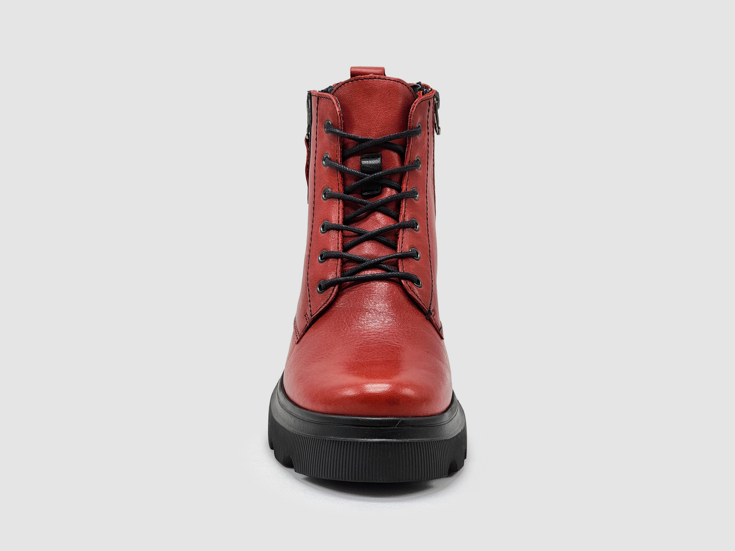 
                  
                    Women's Modern Insulated Zip-Up Leather Boots - Red - Kacper Global Shoes 
                  
                
