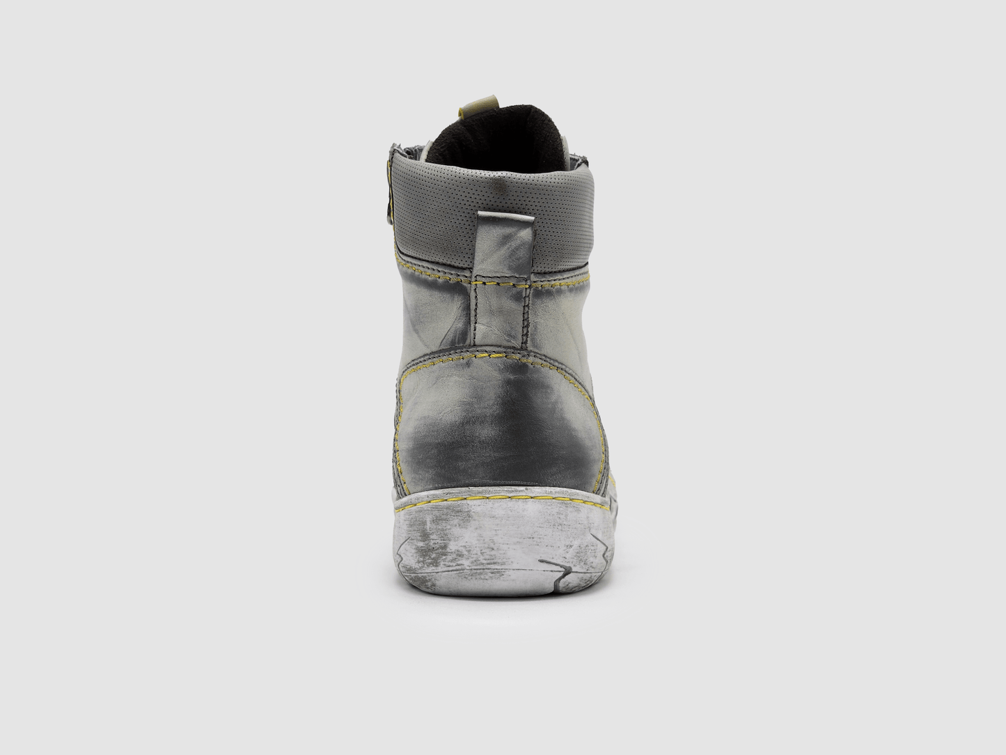 
                  
                    Women's Original Insulated Zip-Up Leather Boots - Grey & Yellow - Kacper Global Shoes 
                  
                
