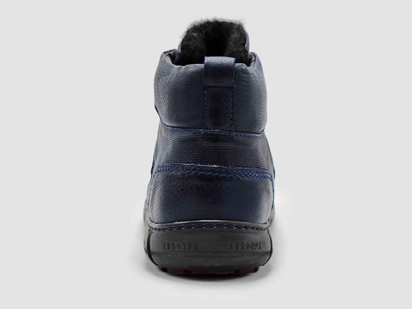 
                  
                    Men's Action Wool-Lined Leather Boots - Navy - Kacper Global Shoes 
                  
                