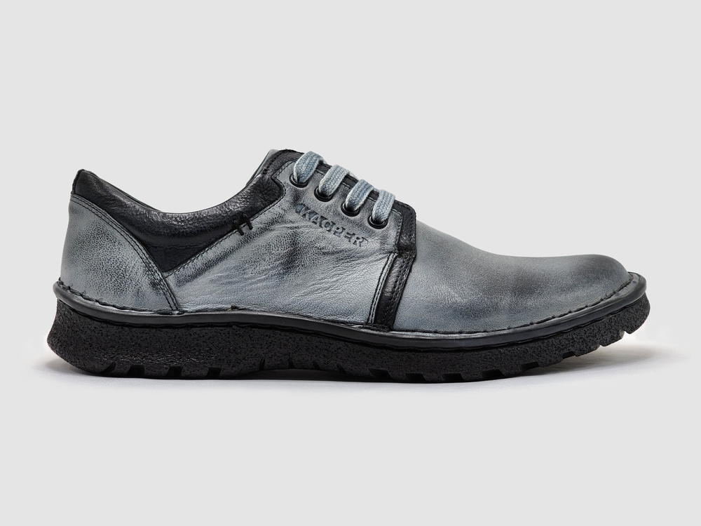 Men's Frosty Leather Shoes - Grey