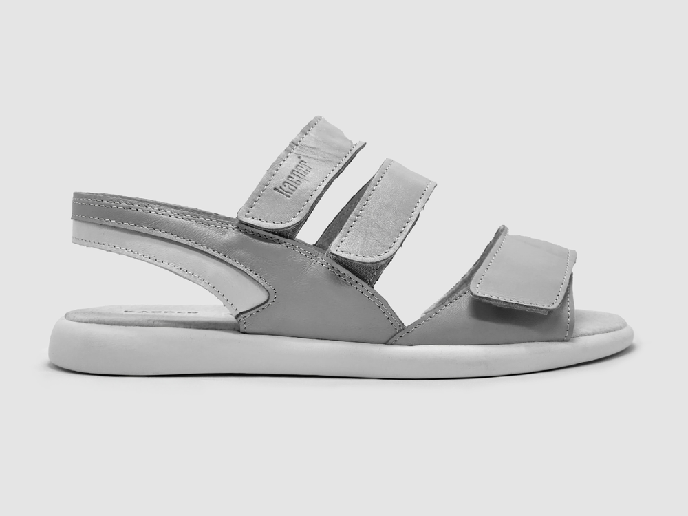 Women's Leather Flip-Flops - White