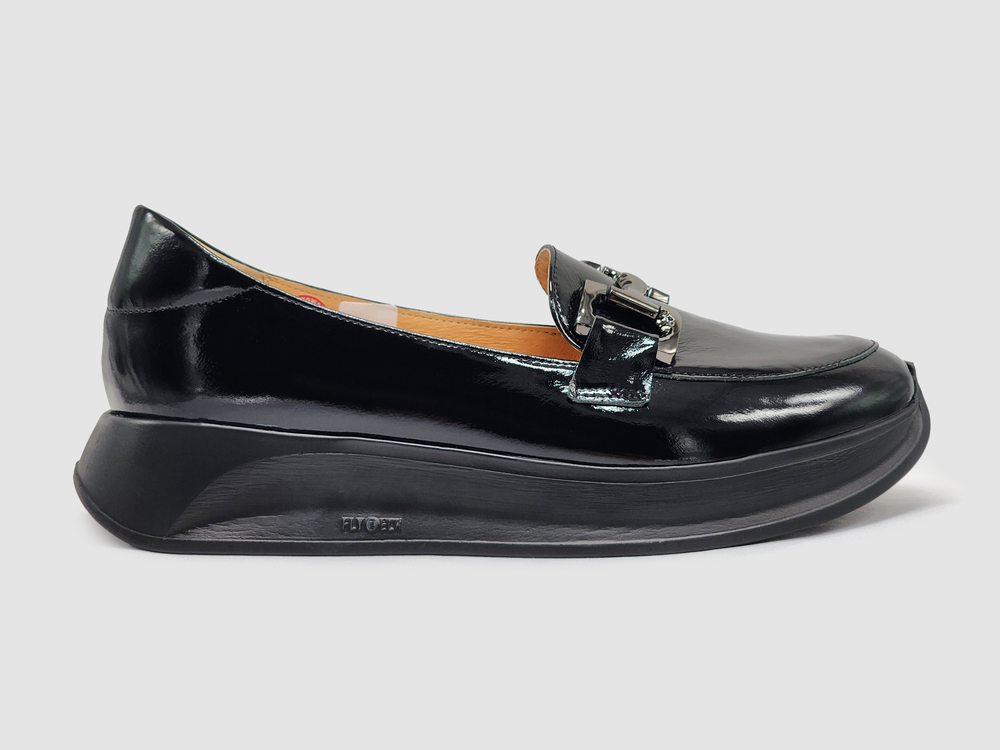 Women's AGA Victoria Leather Loafer - Black