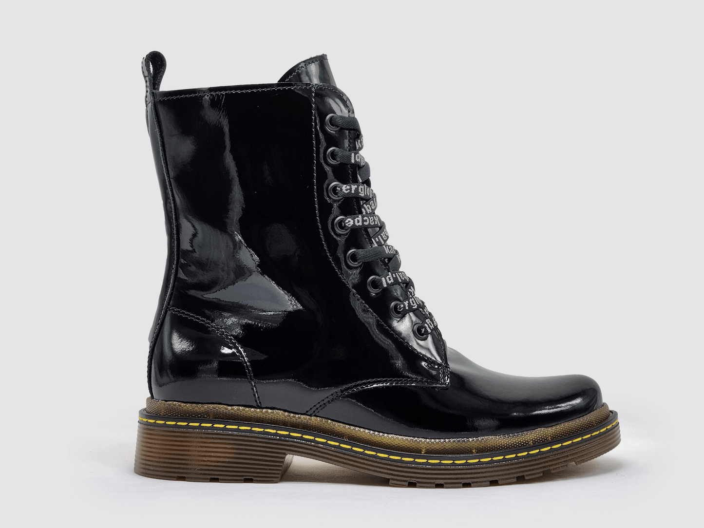 
                  
                    Women's Premium Mid Patent Leather Boots - Kacper Global Shoes 
                  
                