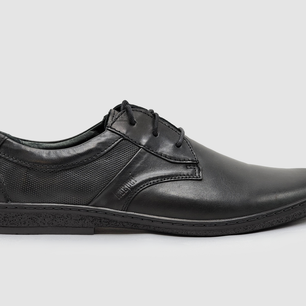 
                  
                    Men's Essential Leather Dress Shoes - Black - Kacper Global Shoes 
                  
                