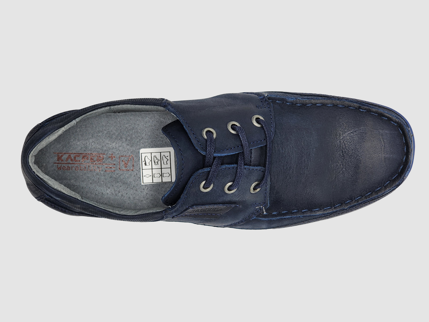 
                  
                    Men's Dockside Leather Boat Shoes - Navy - Kacper Global Shoes 
                  
                