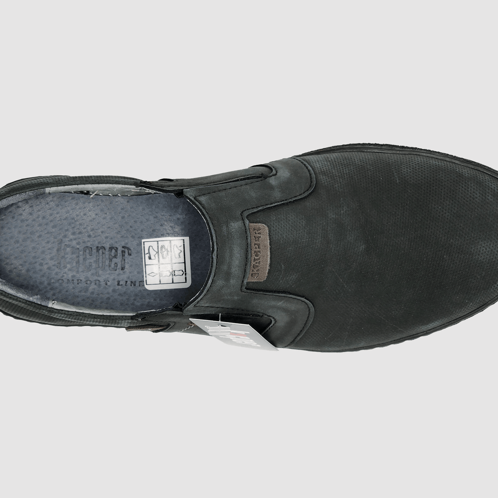 
                  
                    Men's Essential Leather Loafers - Graphite - Kacper Global Shoes 
                  
                