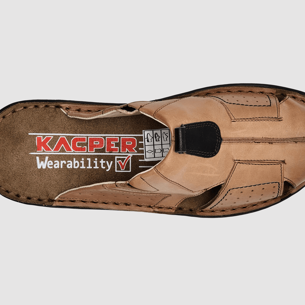 
                  
                    *** Men's Lounge Leather Slippers - Kacper Global Shoes 
                  
                