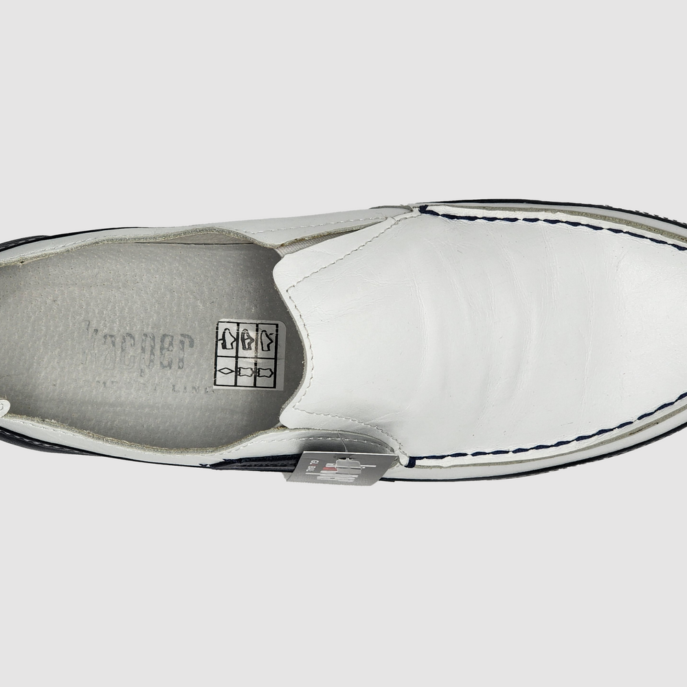 
                  
                    Men's Dockside Slip-On Leather Boat Shoes - Kacper Global Shoes 
                  
                