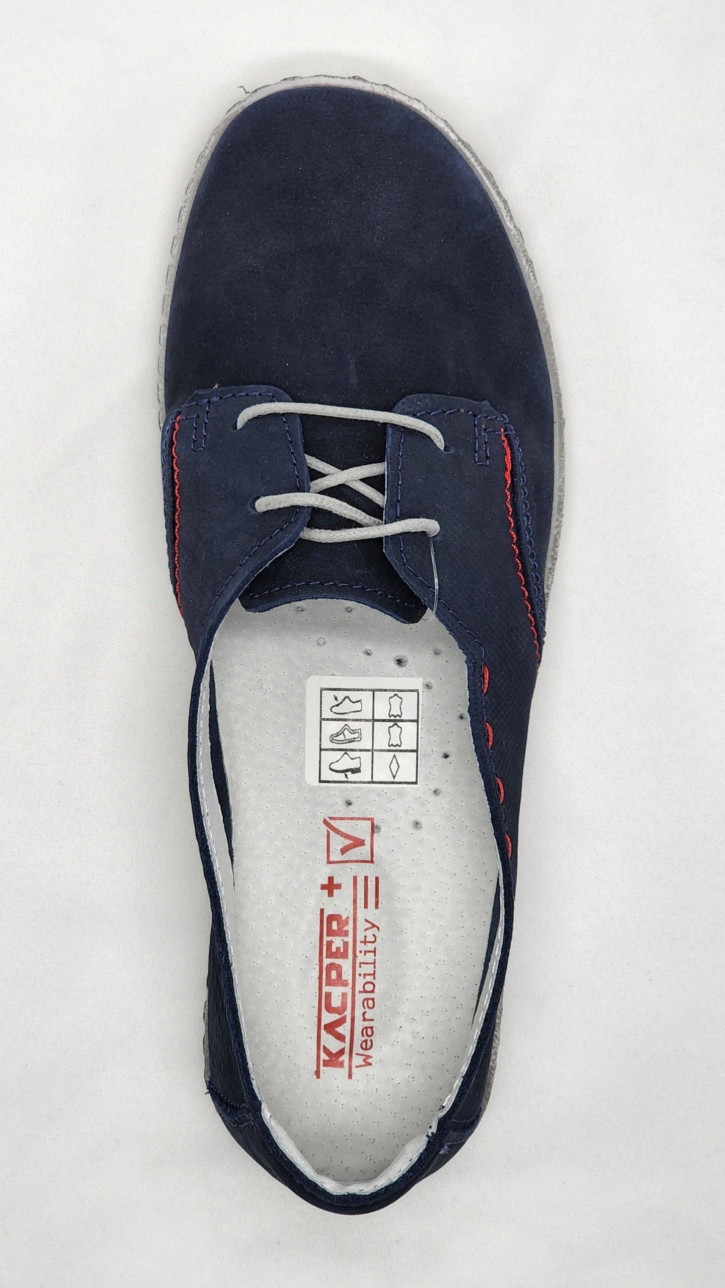 
                  
                    [Women's Lightweight Navy Leather Low-Top Shoes] - Kacper Global Shoes 
                  
                