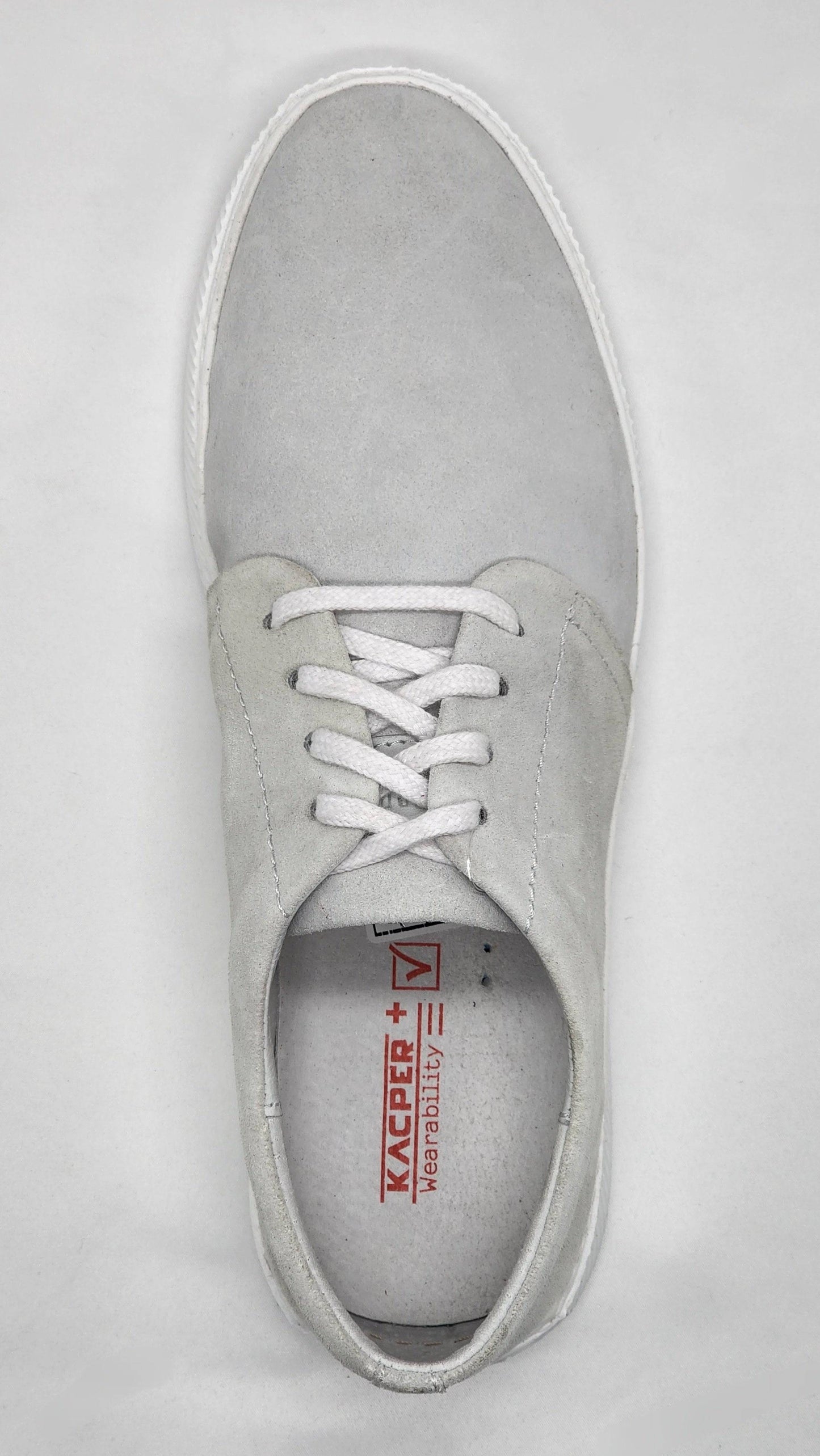 
                  
                    [Men's Classic Grey Suede Leather Sneakers] - Kacper Global Shoes 
                  
                