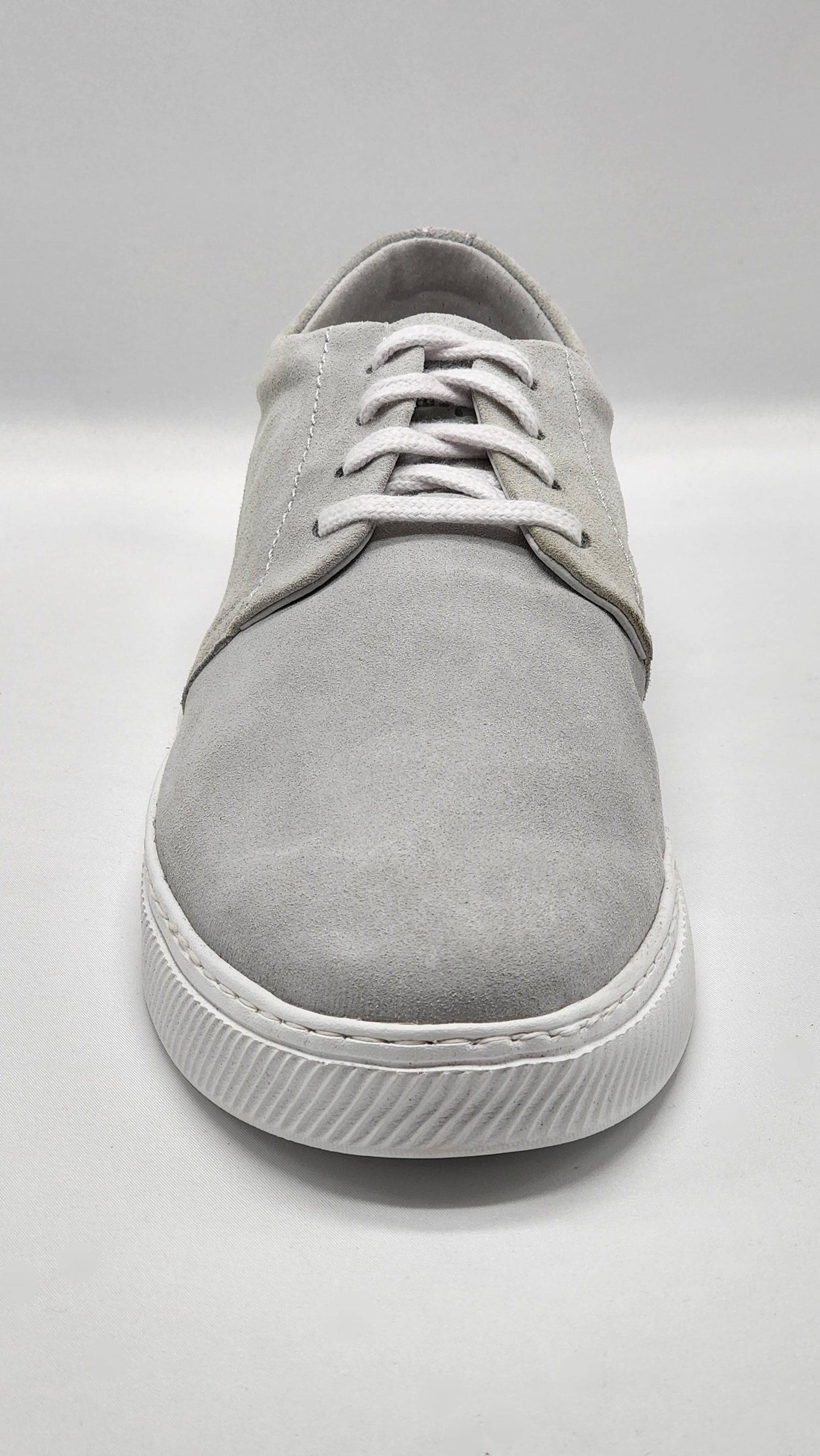 
                  
                    [Men's Classic Grey Suede Leather Sneakers] - Kacper Global Shoes 
                  
                